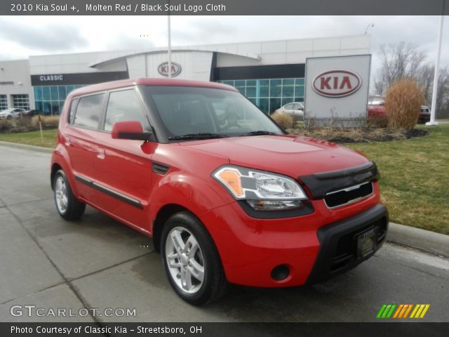 2010 Kia Soul + in Molten Red