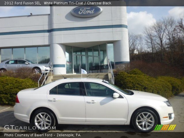 2012 Ford Fusion SEL in White Platinum Tri-Coat