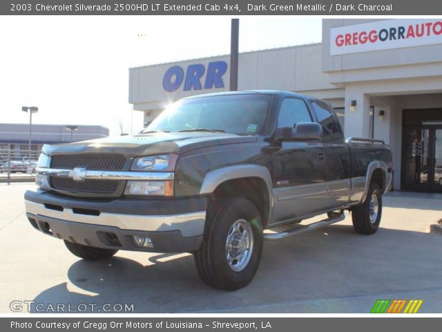 2003 Chevrolet Silverado 2500HD LT Extended Cab 4x4 in Dark Green Metallic