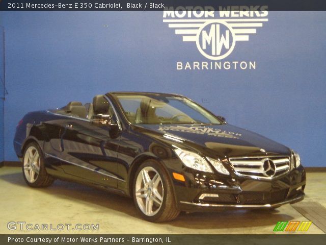 2011 Mercedes-Benz E 350 Cabriolet in Black