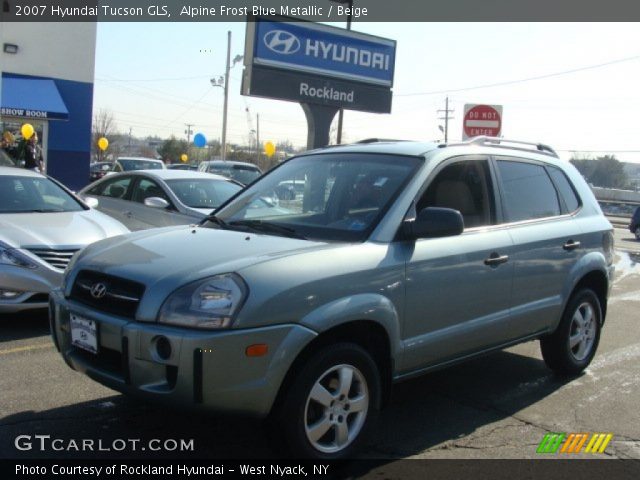 2007 Hyundai Tucson GLS in Alpine Frost Blue Metallic