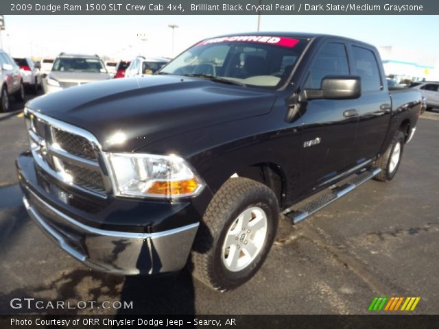 2009 Dodge Ram 1500 SLT Crew Cab 4x4 in Brilliant Black Crystal Pearl