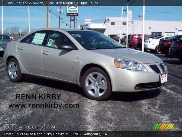2009 Pontiac G6 Sedan in Gold Mist Metallic