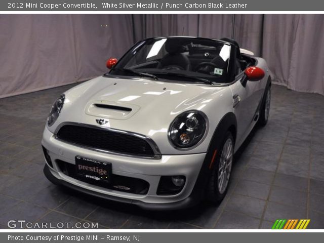2012 Mini Cooper Convertible in White Silver Metallic