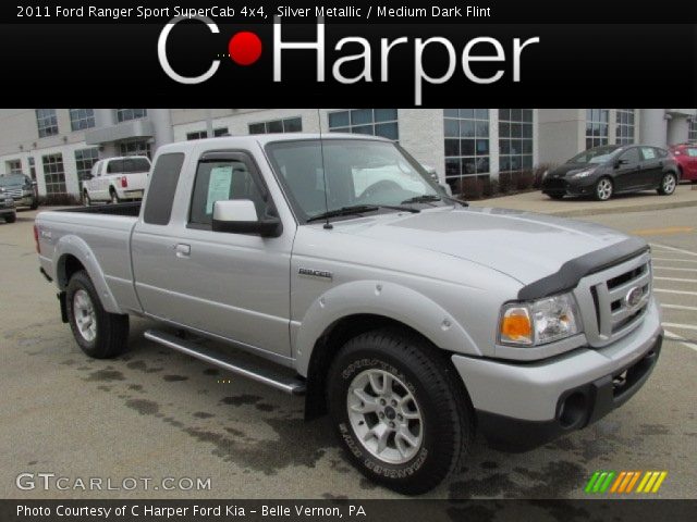 2011 Ford Ranger Sport SuperCab 4x4 in Silver Metallic