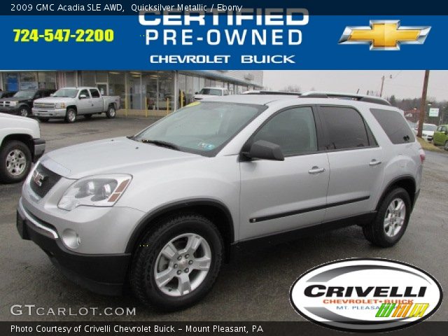 2009 GMC Acadia SLE AWD in Quicksilver Metallic