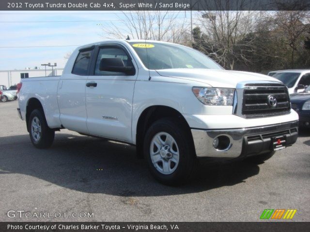 2012 Toyota Tundra Double Cab 4x4 in Super White