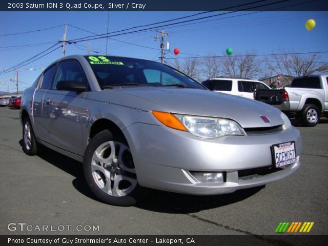 2003 Saturn ION 3 Quad Coupe in Silver