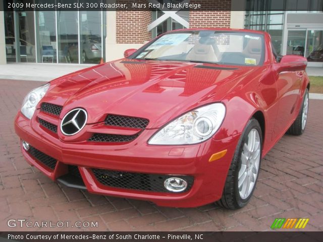 2009 Mercedes-Benz SLK 300 Roadster in Mars Red