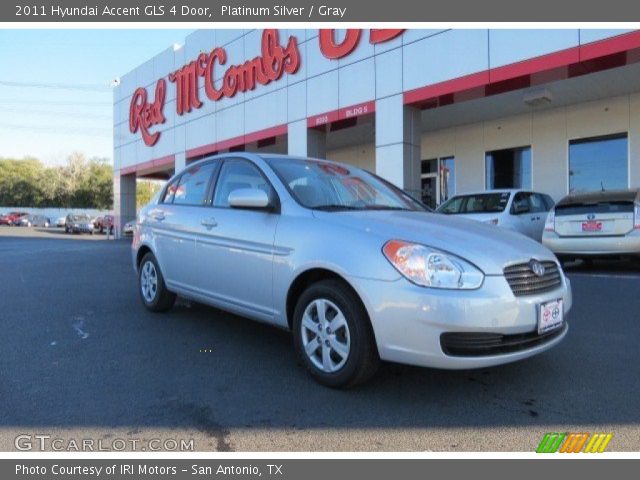 2011 Hyundai Accent GLS 4 Door in Platinum Silver