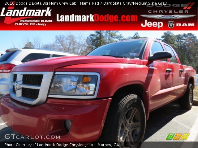 2010 Dodge Dakota Big Horn Crew Cab in Flame Red
