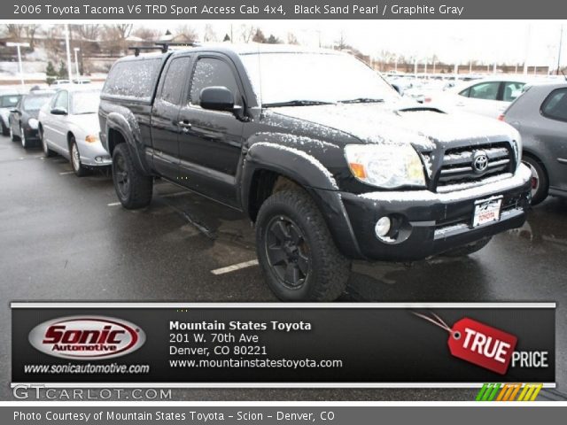 2006 Toyota Tacoma V6 TRD Sport Access Cab 4x4 in Black Sand Pearl