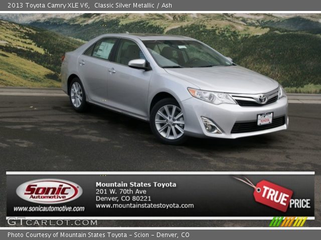 2013 Toyota Camry XLE V6 in Classic Silver Metallic
