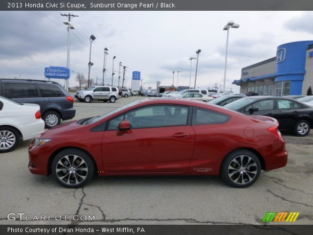 2013 Honda Civic Si Coupe in Sunburst Orange Pearl