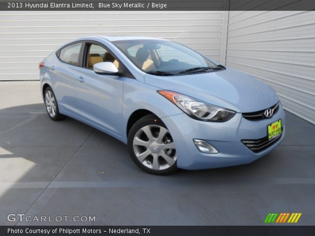2013 Hyundai Elantra Limited in Blue Sky Metallic