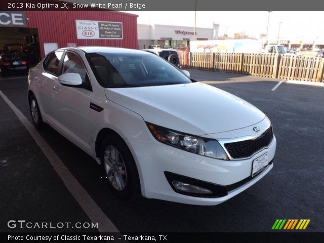 2013 Kia Optima LX in Snow White Pearl