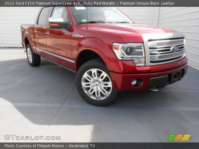 2013 Ford F150 Platinum SuperCrew 4x4 in Ruby Red Metallic