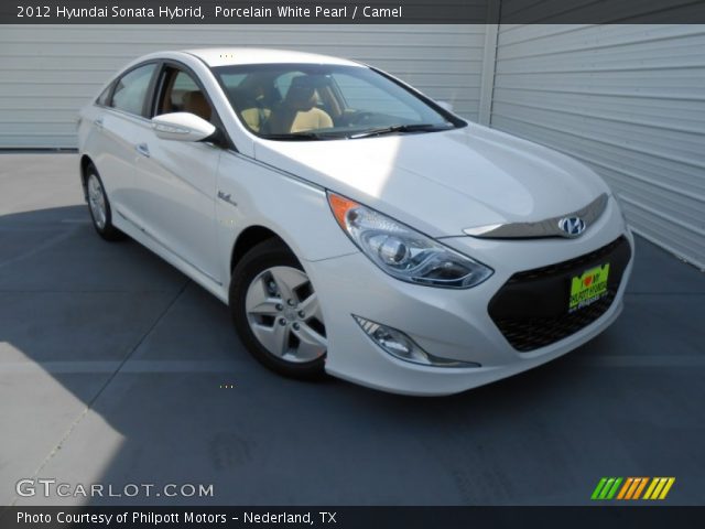 2012 Hyundai Sonata Hybrid in Porcelain White Pearl