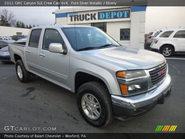 2011 GMC Canyon SLE Crew Cab 4x4 in Pure Silver Metallic