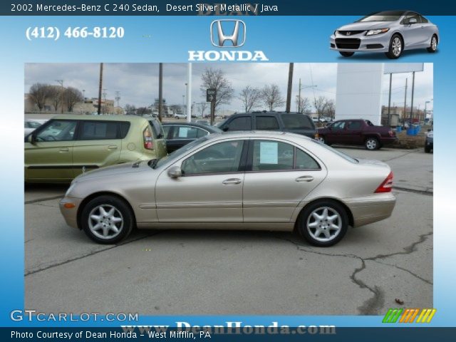 2002 Mercedes-Benz C 240 Sedan in Desert Silver Metallic