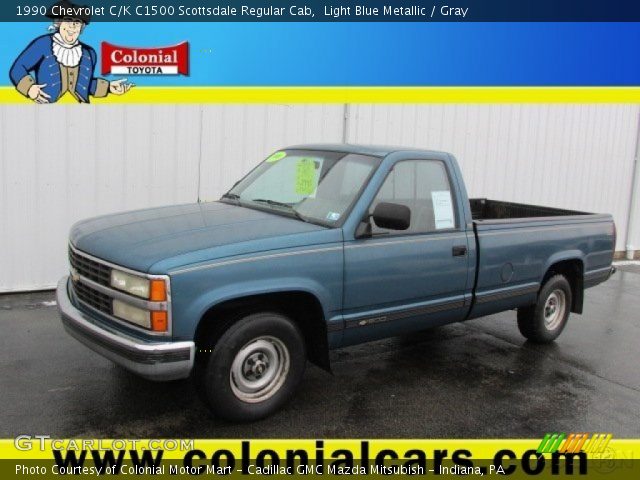 1990 Chevrolet C/K C1500 Scottsdale Regular Cab in Light Blue Metallic