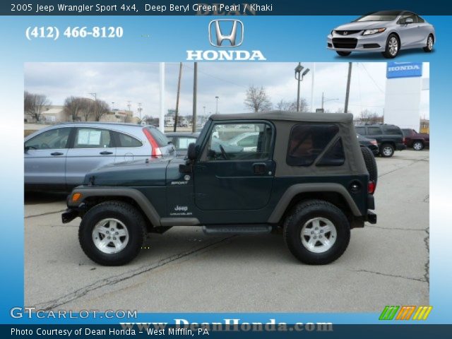 2005 Jeep Wrangler Sport 4x4 in Deep Beryl Green Pearl