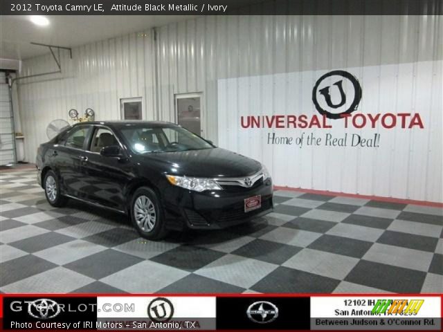2012 Toyota Camry LE in Attitude Black Metallic