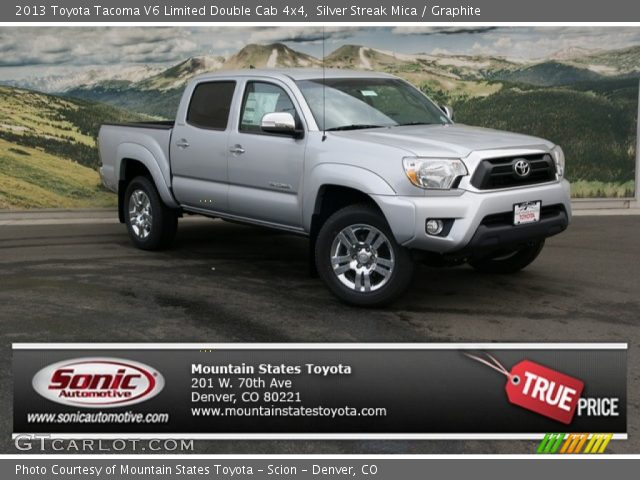 2013 Toyota Tacoma V6 Limited Double Cab 4x4 in Silver Streak Mica