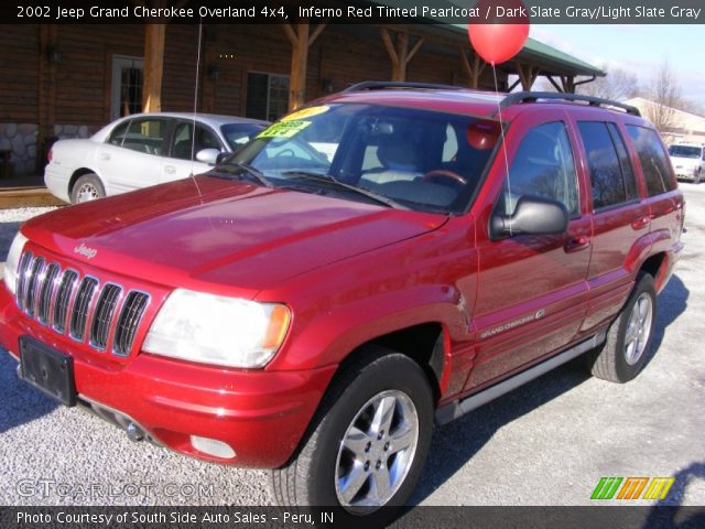 2002 Jeep Grand Cherokee Overland 4x4 in Inferno Red Tinted Pearlcoat
