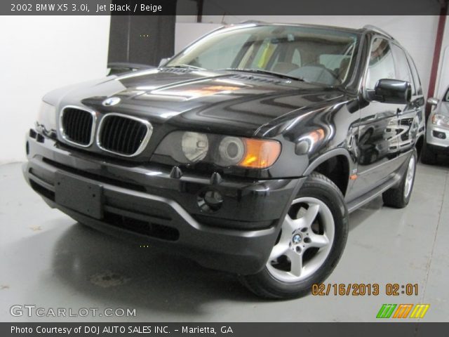 2002 BMW X5 3.0i in Jet Black
