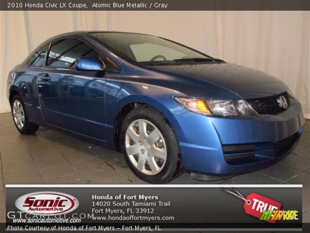 2010 Honda Civic LX Coupe in Atomic Blue Metallic