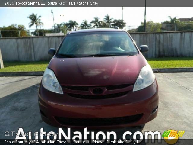 2006 Toyota Sienna LE in Salsa Red Pearl