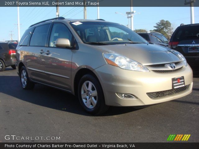 2007 Toyota Sienna XLE in Desert Sand Mica
