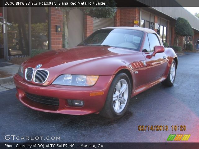 2000 BMW Z3 2.3 Roadster in Siena Red Metallic