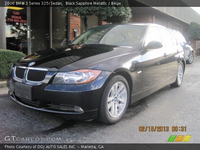 2006 BMW 3 Series 325i Sedan in Black Sapphire Metallic