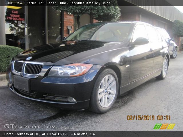 2006 BMW 3 Series 325i Sedan in Black Sapphire Metallic