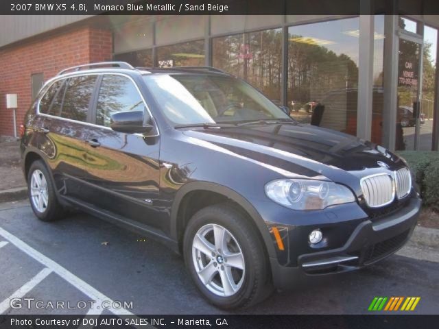 2007 BMW X5 4.8i in Monaco Blue Metallic