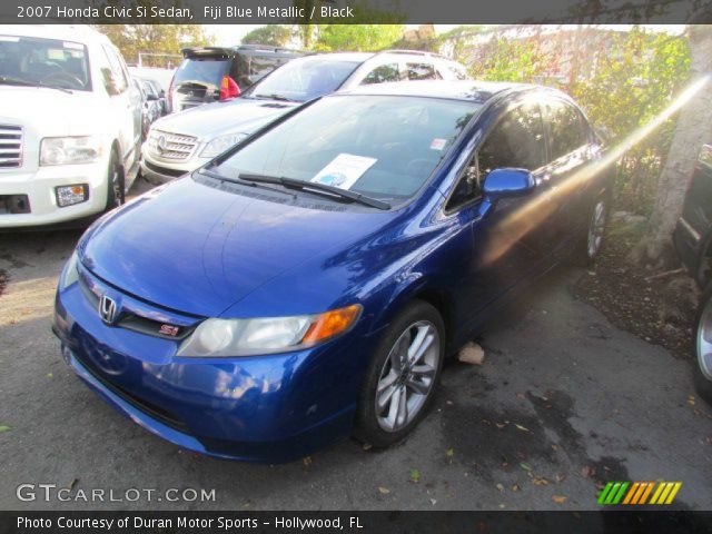 2007 Honda Civic Si Sedan in Fiji Blue Metallic