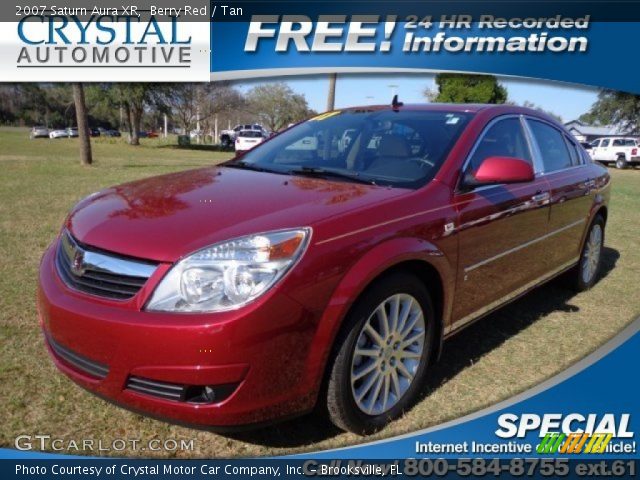 2007 Saturn Aura XR in Berry Red
