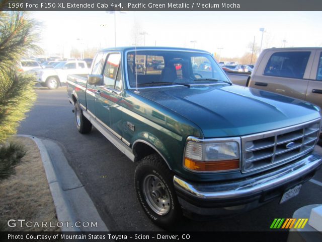 1996 Ford F150 XL Extended Cab 4x4 in Pacific Green Metallic