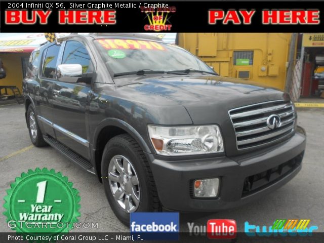 2004 Infiniti QX 56 in Silver Graphite Metallic