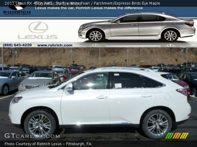 2013 Lexus RX 450h AWD in Starfire White Pearl