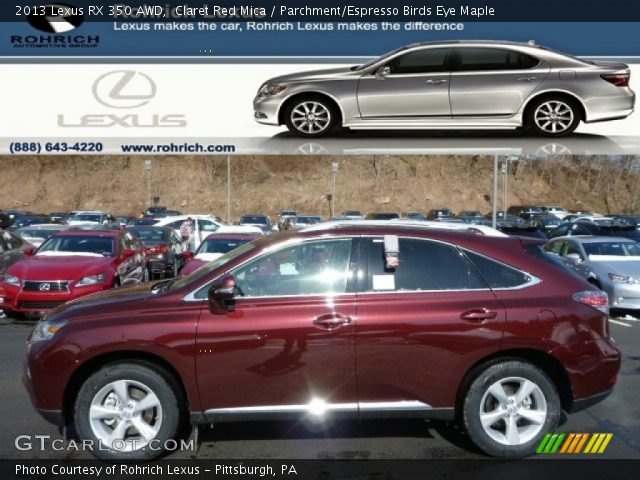 2013 Lexus RX 350 AWD in Claret Red Mica