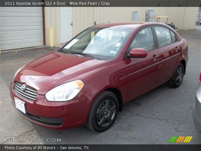 2011 Hyundai Accent GLS 4 Door in Wine Red Pearl