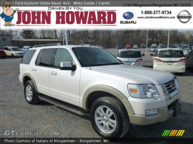 2010 Ford Explorer Eddie Bauer 4x4 in White Suede