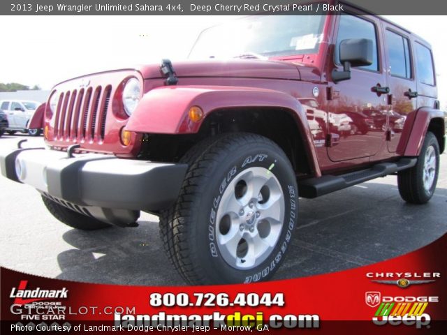 2013 Jeep Wrangler Unlimited Sahara 4x4 in Deep Cherry Red Crystal Pearl