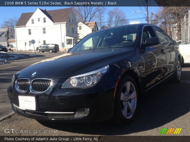 2008 BMW 5 Series 528xi Sedan in Black Sapphire Metallic
