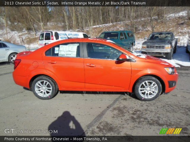 2013 Chevrolet Sonic LT Sedan in Inferno Orange Metallic