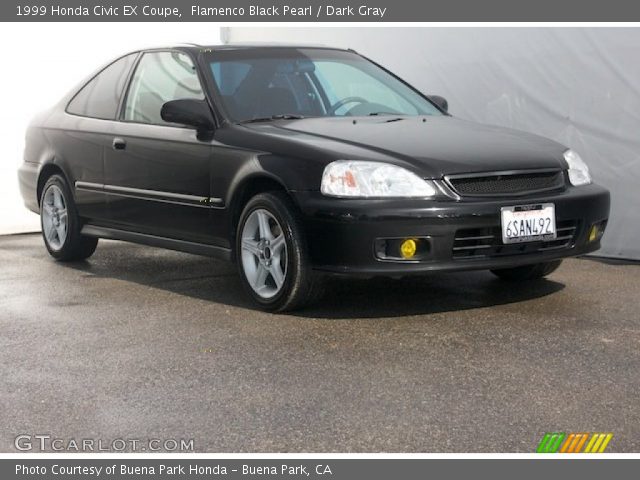 1999 Honda Civic EX Coupe in Flamenco Black Pearl