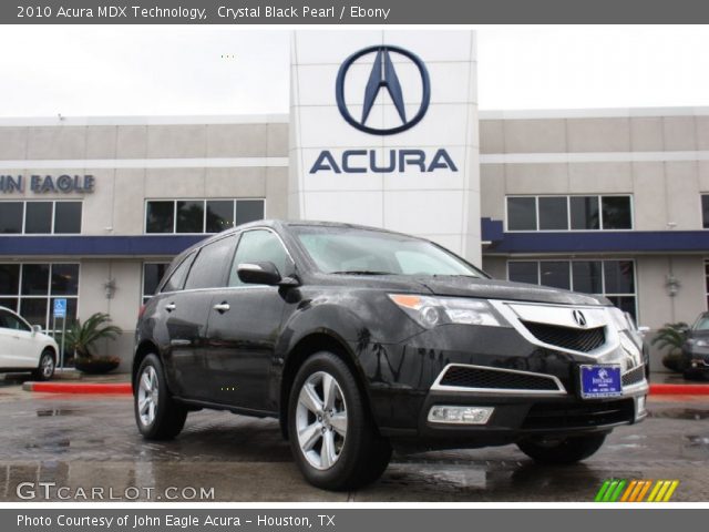 2010 Acura MDX Technology in Crystal Black Pearl